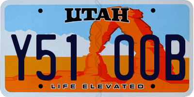 UT license plate Y510OB