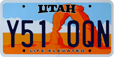 UT license plate Y510QN