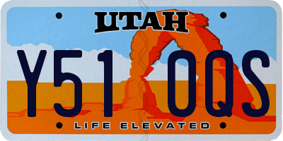 UT license plate Y510QS