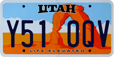 UT license plate Y510QV