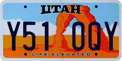 UT license plate Y510QY