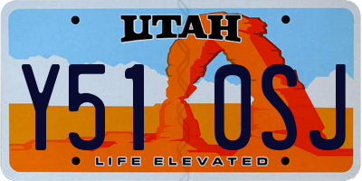 UT license plate Y510SJ