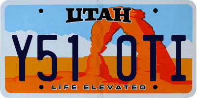 UT license plate Y510TI