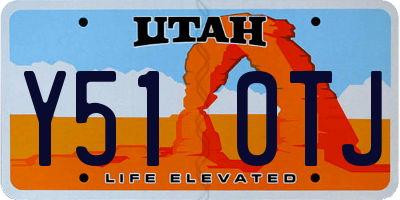 UT license plate Y510TJ