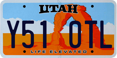 UT license plate Y510TL
