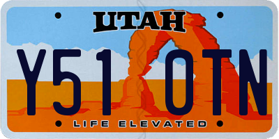 UT license plate Y510TN