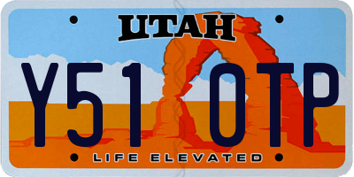 UT license plate Y510TP