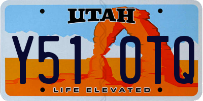 UT license plate Y510TQ
