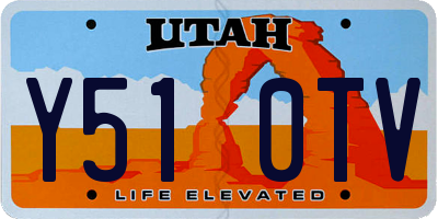 UT license plate Y510TV