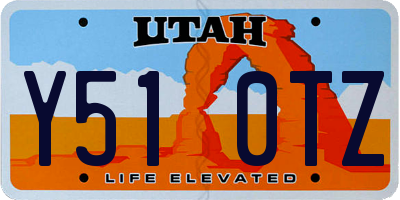 UT license plate Y510TZ