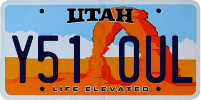 UT license plate Y510UL
