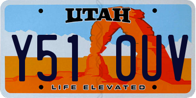 UT license plate Y510UV