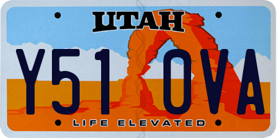 UT license plate Y510VA