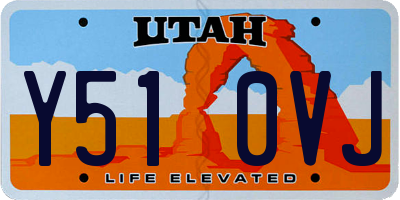 UT license plate Y510VJ