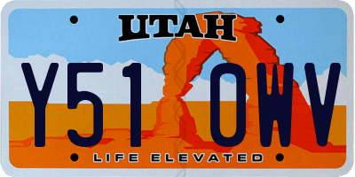 UT license plate Y510WV