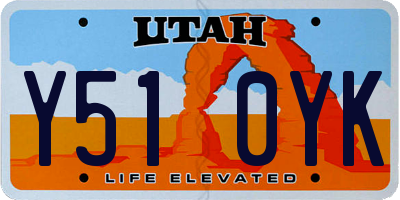 UT license plate Y510YK