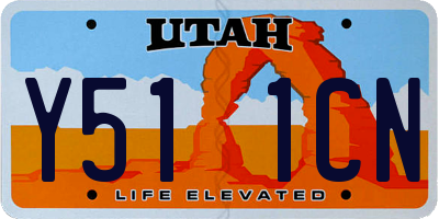UT license plate Y511CN