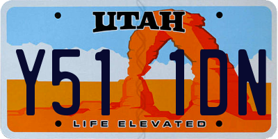 UT license plate Y511DN