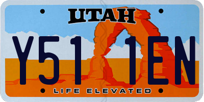 UT license plate Y511EN