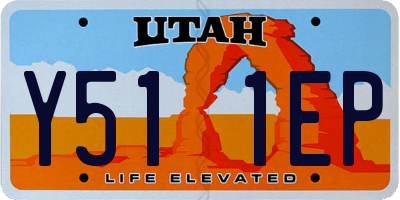 UT license plate Y511EP