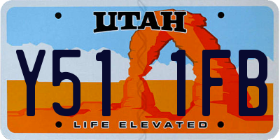 UT license plate Y511FB
