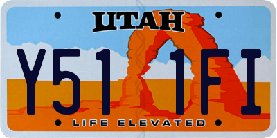 UT license plate Y511FI