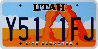 UT license plate Y511FJ