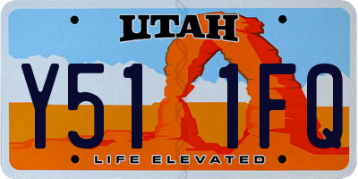 UT license plate Y511FQ