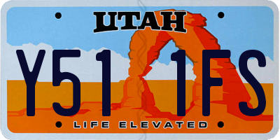 UT license plate Y511FS