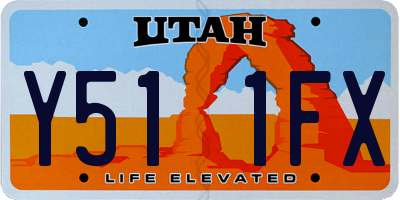UT license plate Y511FX