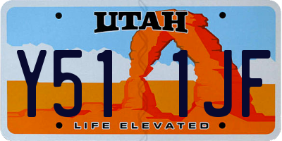 UT license plate Y511JF