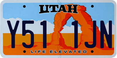 UT license plate Y511JN