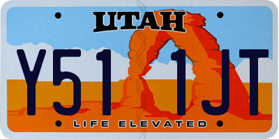 UT license plate Y511JT