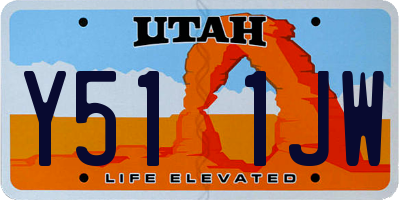 UT license plate Y511JW