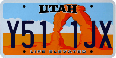 UT license plate Y511JX
