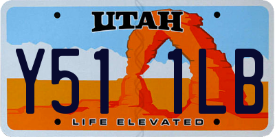 UT license plate Y511LB