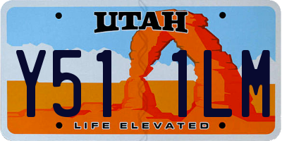UT license plate Y511LM