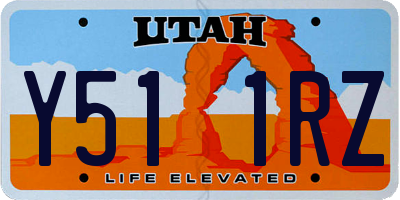 UT license plate Y511RZ