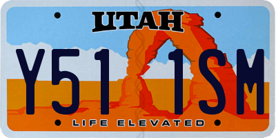 UT license plate Y511SM