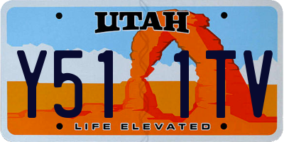 UT license plate Y511TV