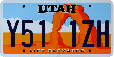 UT license plate Y511ZH
