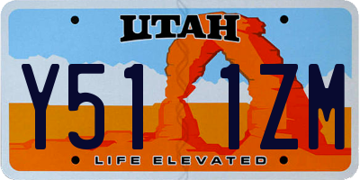 UT license plate Y511ZM
