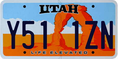 UT license plate Y511ZN