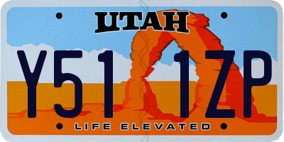 UT license plate Y511ZP