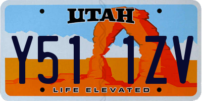 UT license plate Y511ZV