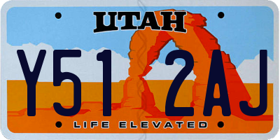 UT license plate Y512AJ