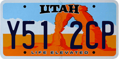 UT license plate Y512CP