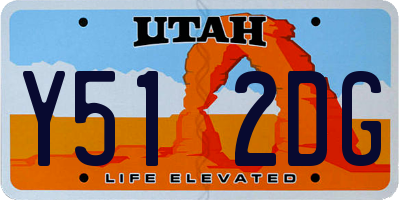 UT license plate Y512DG