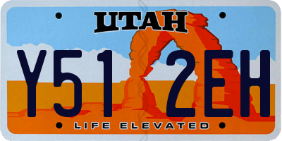 UT license plate Y512EH