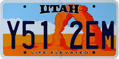 UT license plate Y512EM